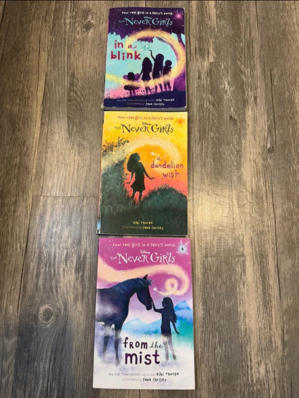 The Never Girls Book Lot Books 1, 3, & 4 Disney Fairies Chapter Books
